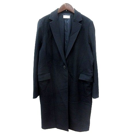PLST プラステ チェスターコート ネイビー M B9535 プラステ PLST チェスターコート シングル 総裏地 L 紺 ネイビー /MN