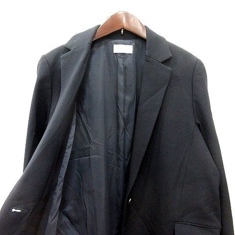 プラステ PLST チェスターコート シングル 総裏地 L 紺 ネイビー /MN