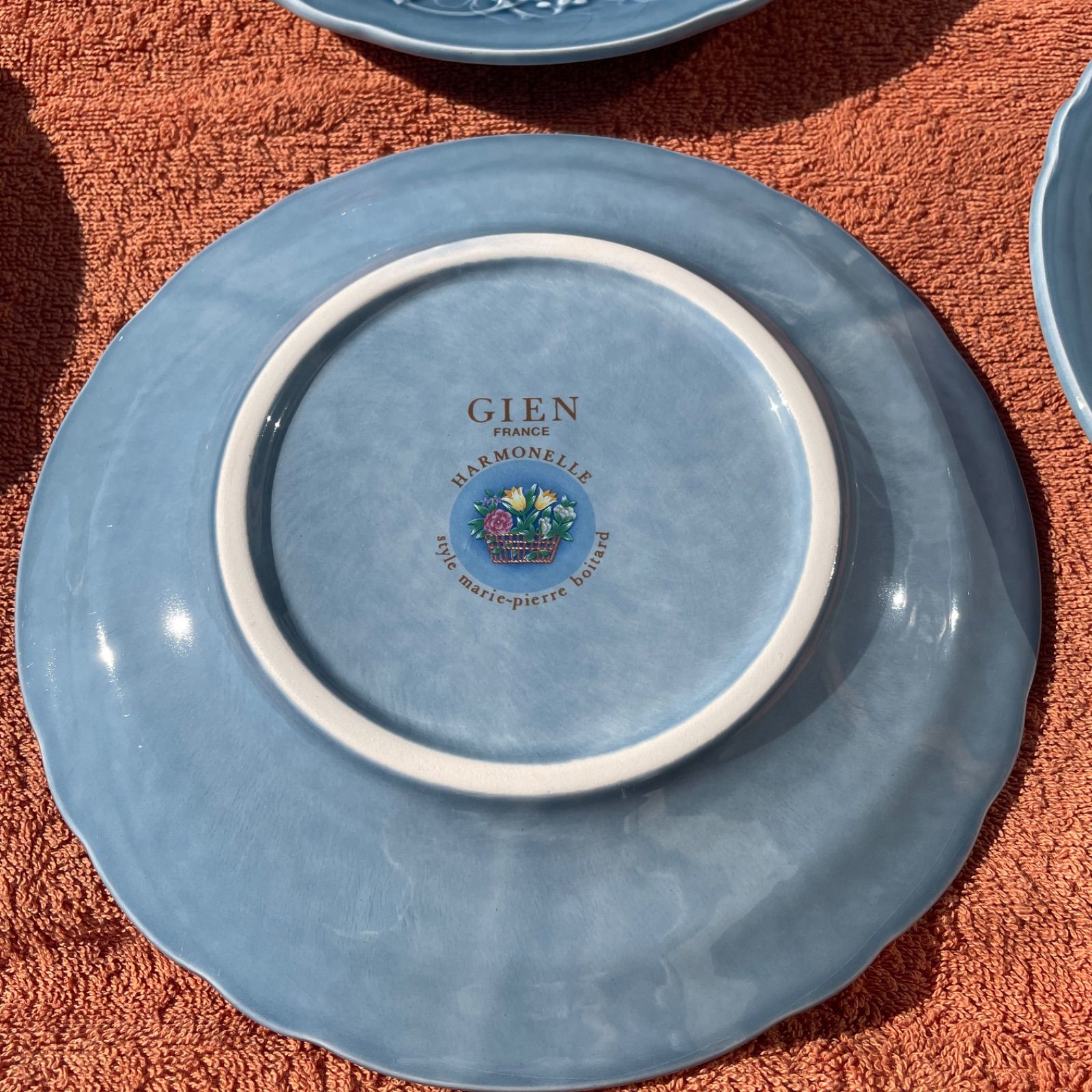 Gien Harmonelle Floral Dessert Plates 6枚 Gien Harmonelle Floral Dessert Plates 6枚