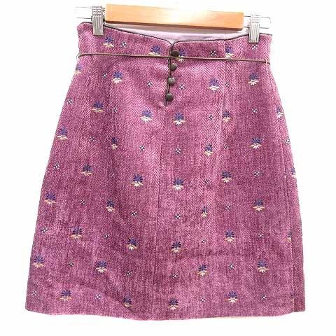 BROWN STANDARD 紫ピンクタイダイ ミニスカート M MIIA（ミーア）の