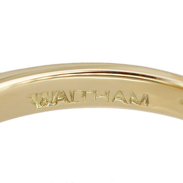 【ウォルサム】Waltham ダイヤモンドサファイア K18YG スイングリング ウォルサム】Waltham ダイヤモンドサファイア K18YG スイングリング