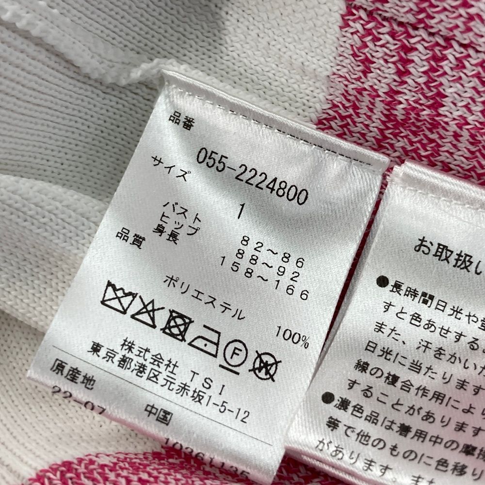 サイズ：1 PEARLY GATES パーリーゲイツ 2022年 ニット ノースリーブ