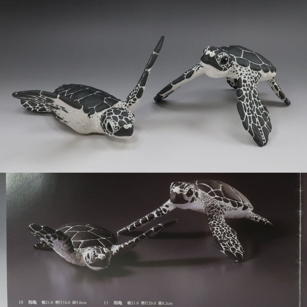 kyoyaki】京焼 今井完眞 作 【 亀 オブジェ 】 祖父：今井政之 平成28