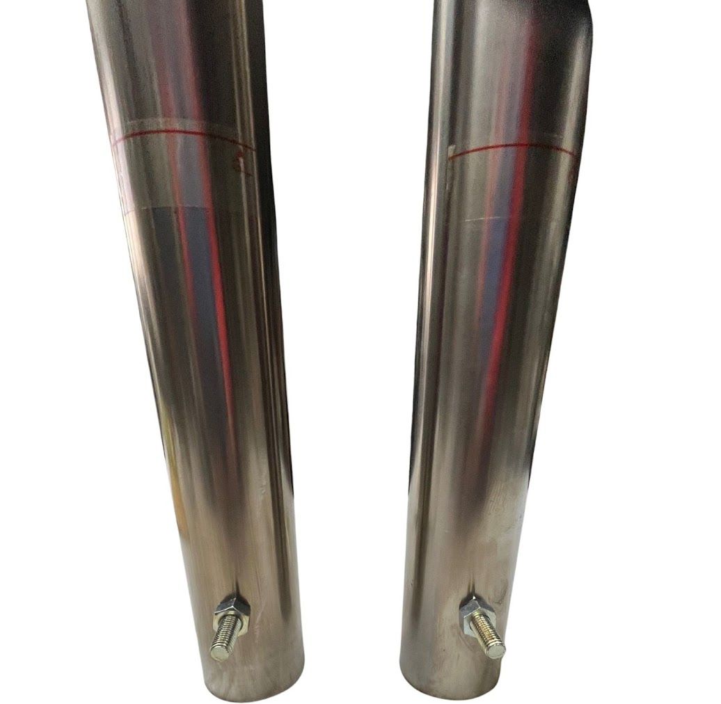 中古】三協アルミ ビポールφ60.5mm H850 両耳 固定式 2本セット ※小傷