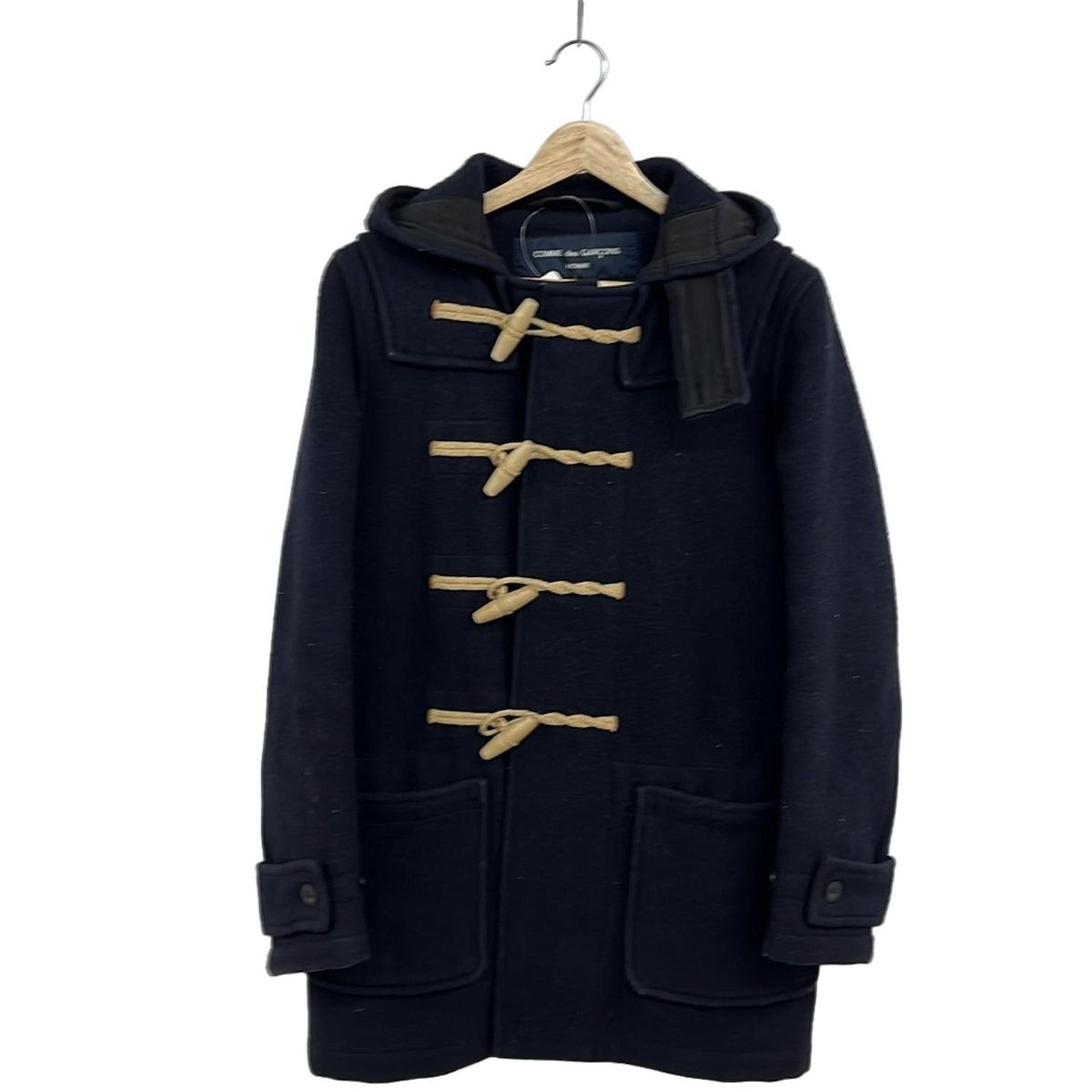 コム・デ・ギャルソン・オム ダウン入りネイビー ダッフルコート 中古・古着通販】COMME des GARCONS HOMME (コムデギャルソン オム