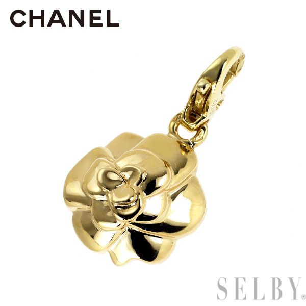 CHANEL カメリア K18WG 750 チャーム ペンダントトトップ CHANEL カメリア K18WG 750 チャーム ペンダントトトップ