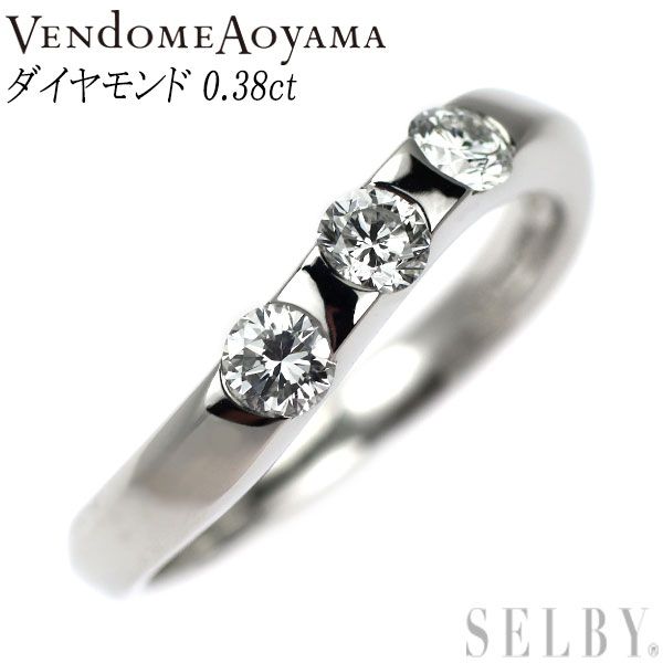 ヴァンドーム青山 Pt950 ダイヤモンド リング 0.38ct - メルカリ