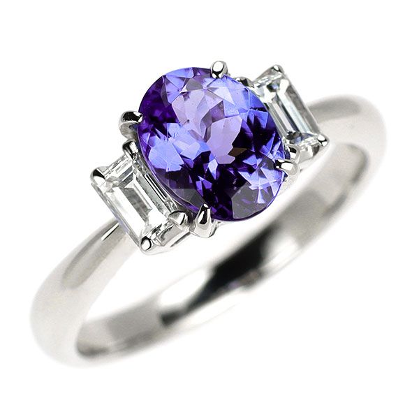 Pt900 タンザナイト ダイヤモンド リング 1.23ct D0.37ct - メルカリ