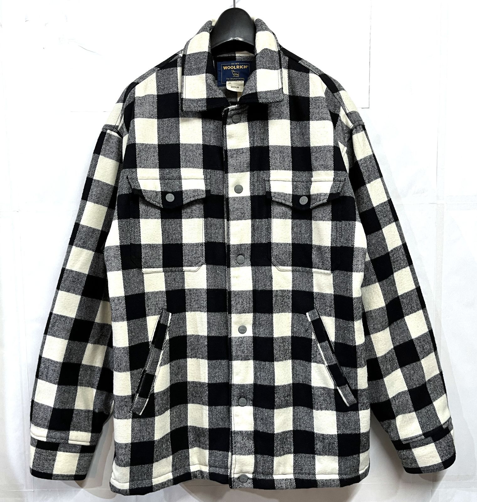 WOOLRICH｜ウールリッチ 中綿入り ブロックチェック シャツジャケット