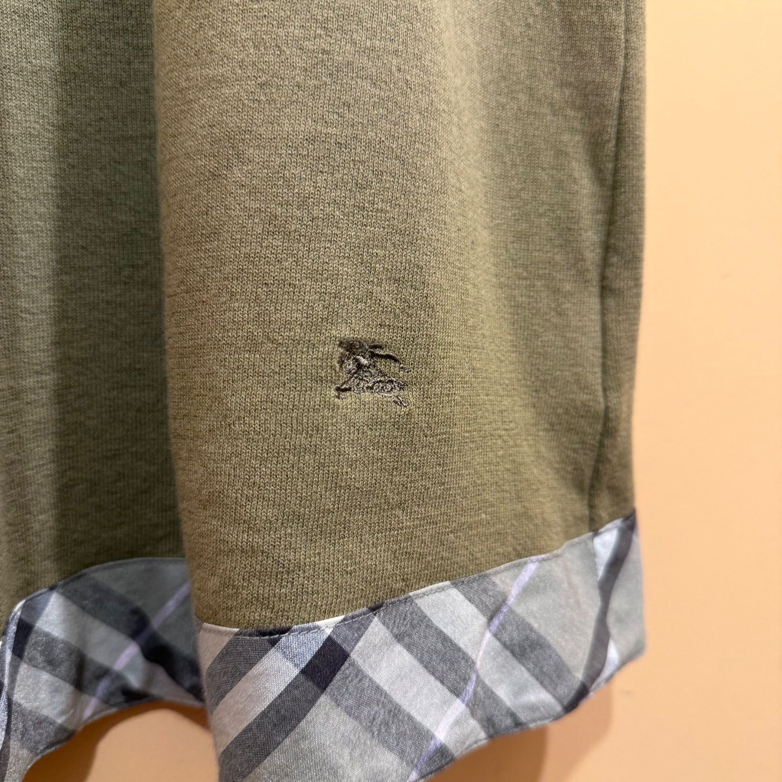 バーバリーロンドン ブルーレーベル ニットカットソー ノバチェック