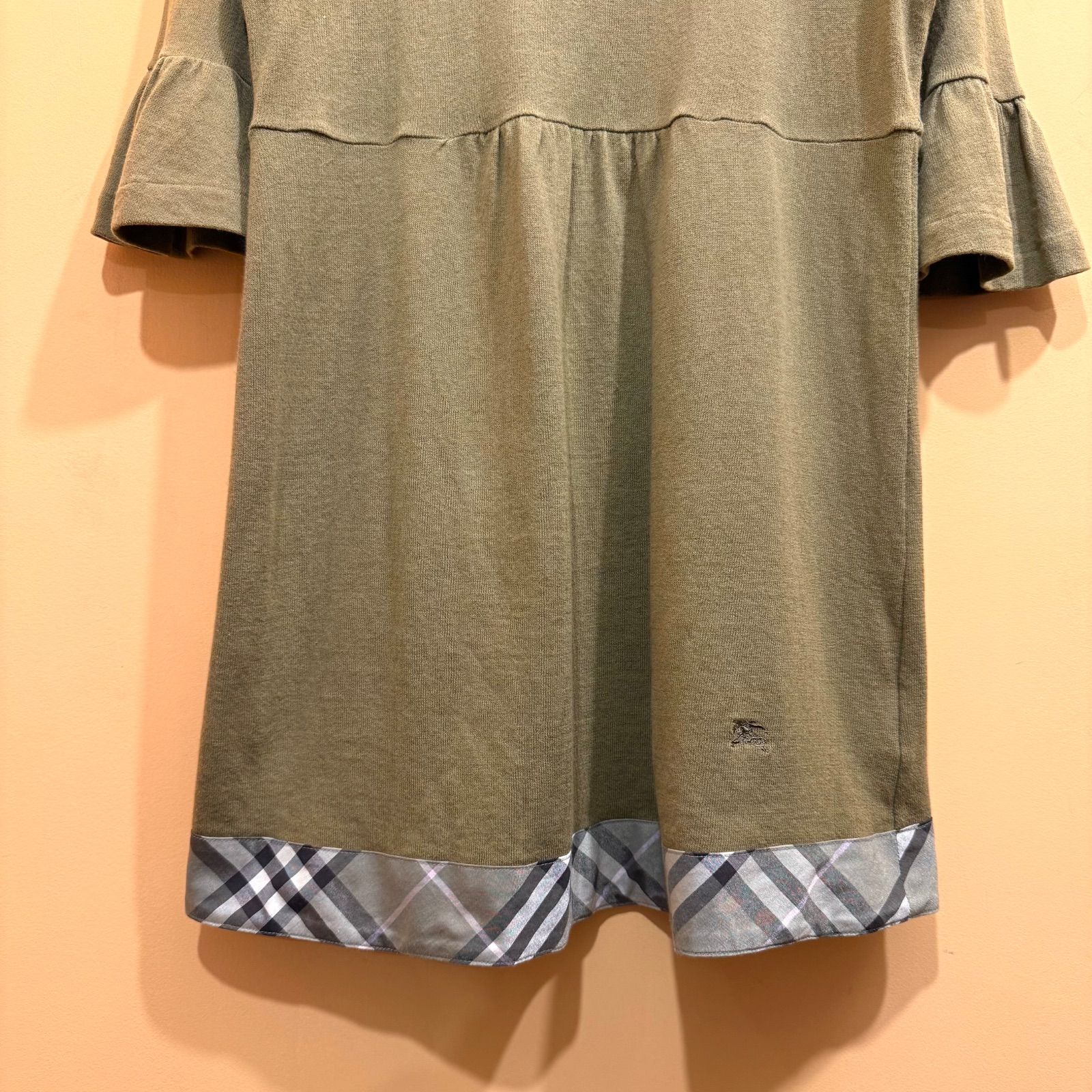 バーバリーロンドン ブルーレーベル ニットカットソー ノバチェック