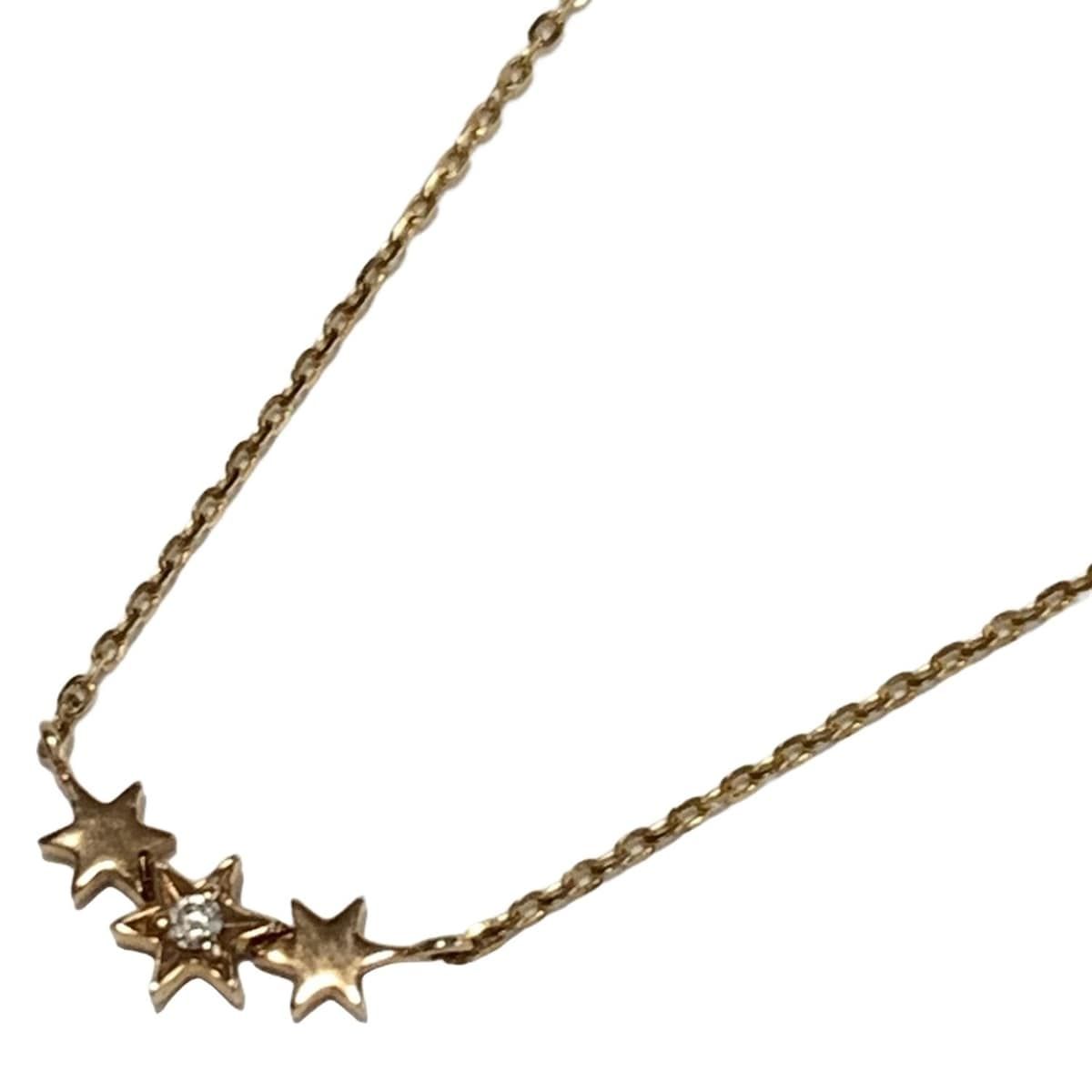 Star Jewelry スタージュエリー K10PG ピンクゴールド ネックレス 真珠