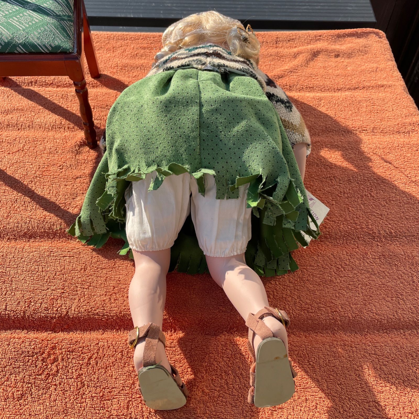 ドイツのお人形　rf COLLECTION社製　大きめ　ヴィンテージ　椅子付き ドイツのお人形 rf COLLECTION社製 大きめ ヴィンテージ 椅子付き