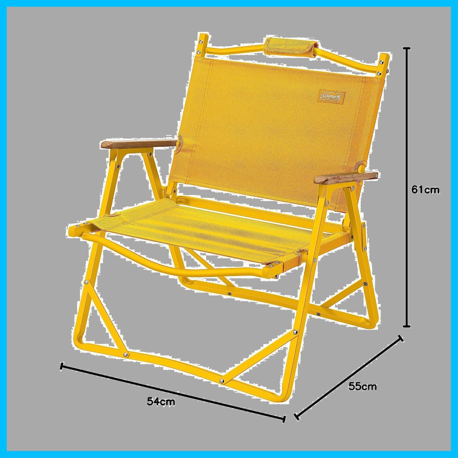 コールマン フォールディングチェア4脚セット レッド イエロー Coleman