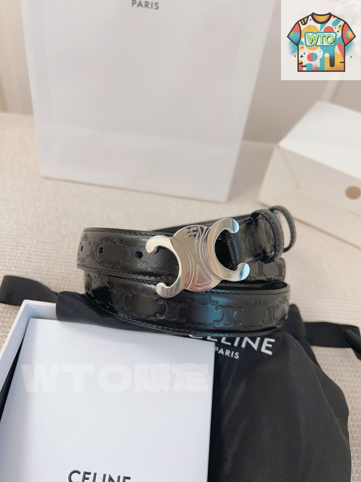 今日特価】CELINE オリジナルレザーベルト - メルカリ