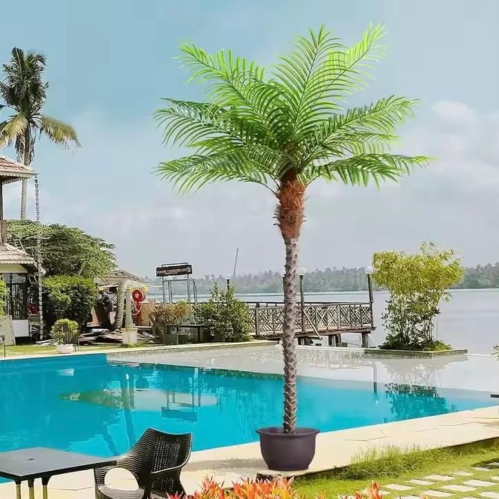 全長300 cm 超特大 3ｍ フェイクグリーン 造花 屋外OK ヤシの木 椰子の葉 フェニックス 観葉植物 南国 リゾート ハワイ おしゃれ