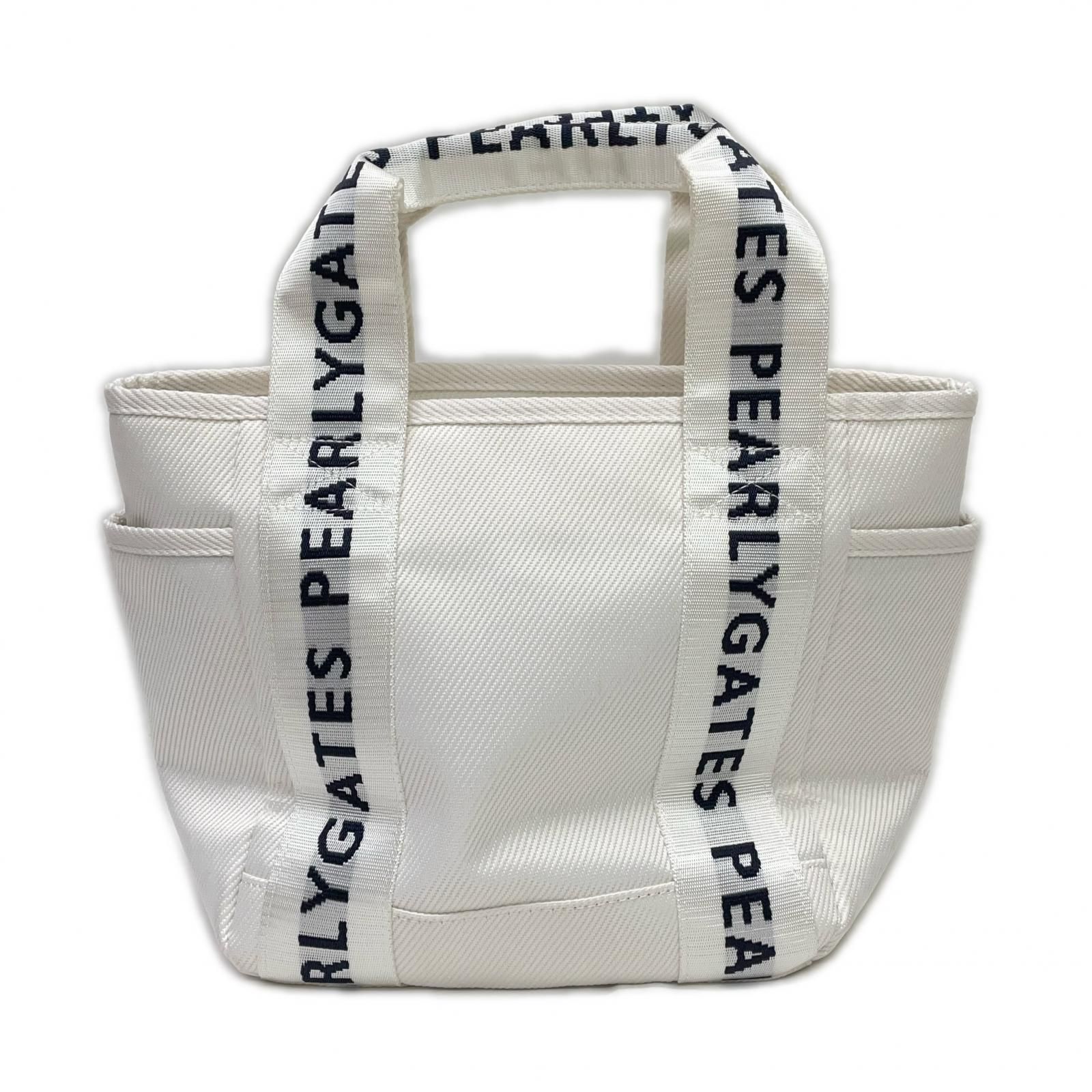 パーリーゲイツ　ゴルフ　カートバッグ　ホワイト　ハート柄　新品未使用 PEARLY GATES パーリーゲイツ 2023年モデル カートバッグ ボタニカル柄