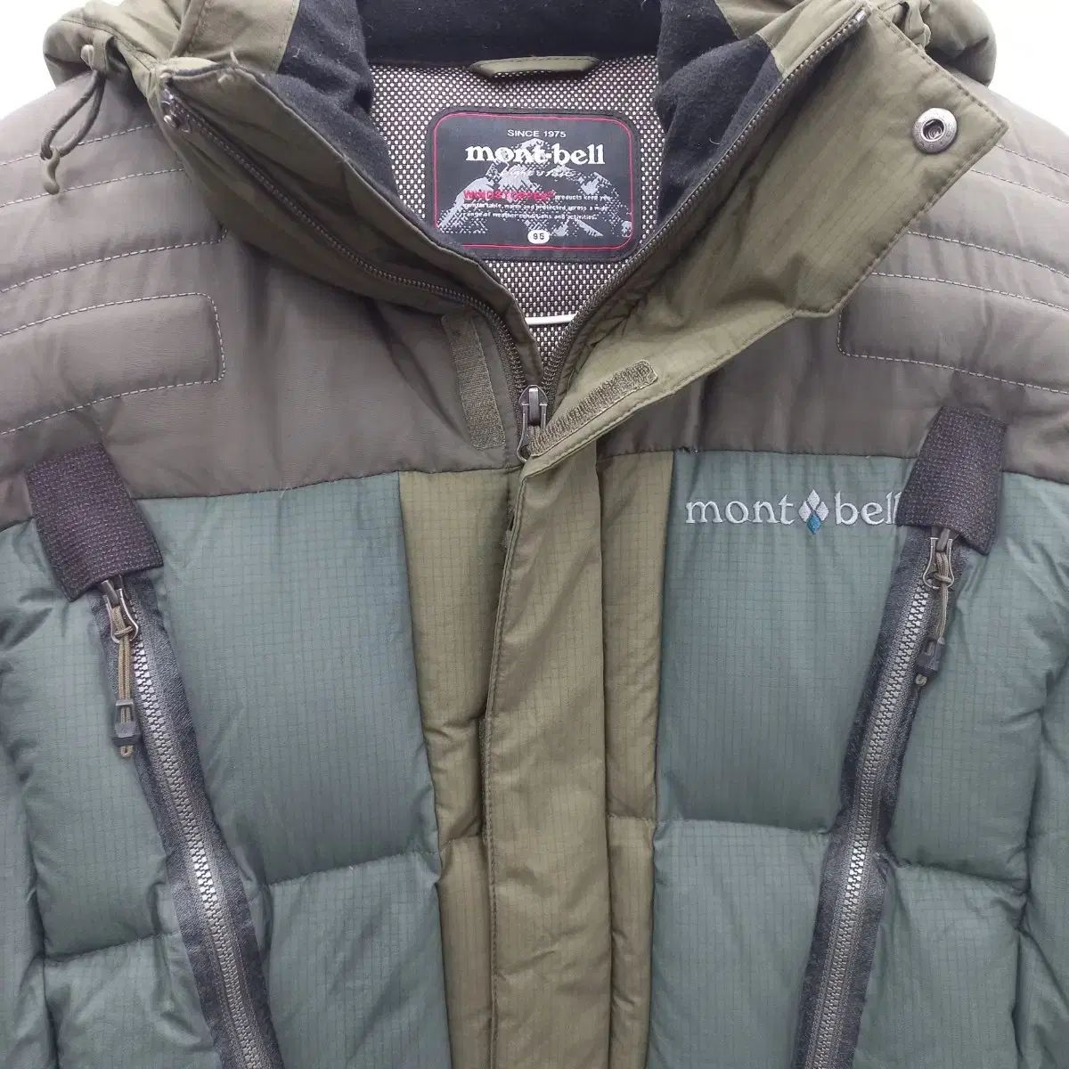 モンベル ex800 マルチポケット ダウン ウィンドストッパー 天然 
