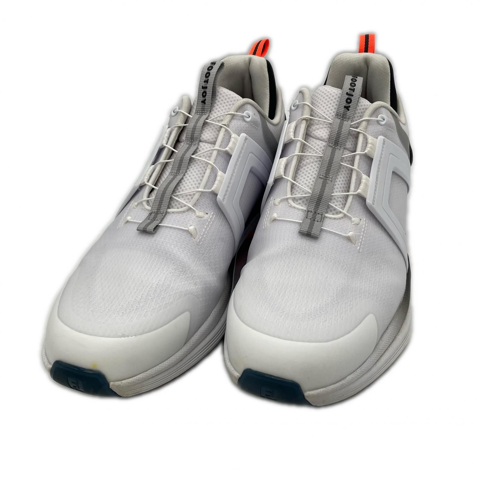 【新品未使用】FootJoy ICON ホワイト×ブラック×ベージュ27.5cm 中古 フットジョイ FootJoy ゴルフシューズ 27.5cm ホワイト×ブラック