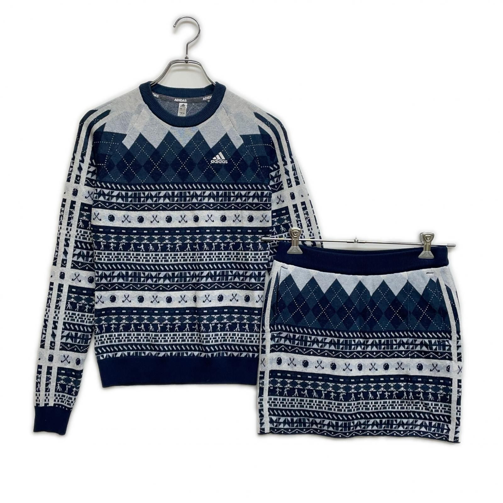 レディース アディダスゴルフ adidas GOLF セットアップ S 紺 ネイビー