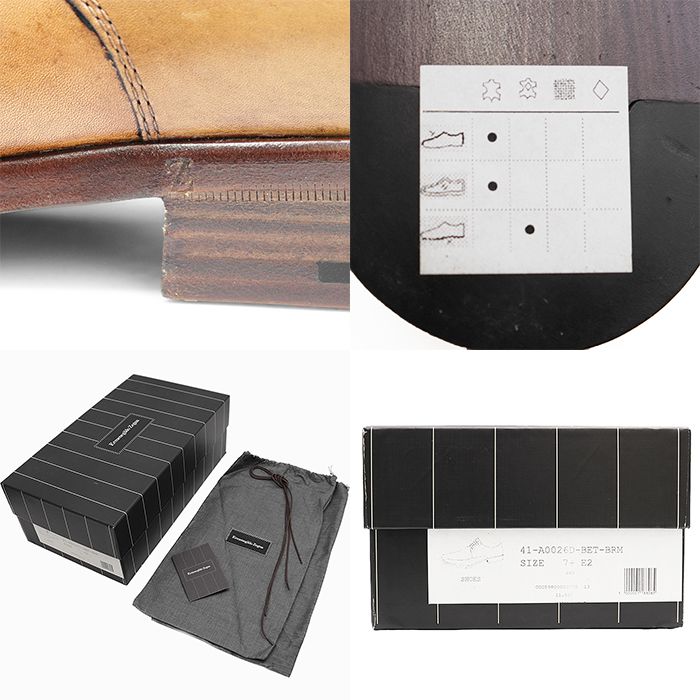 SALE【美品】Ermenegildo Zegna エルメネジルド ゼニア レザーシューズ