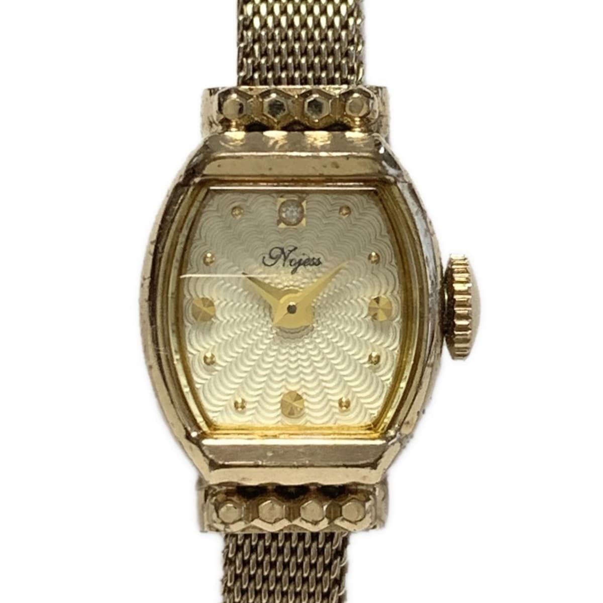 NOJESS(ノジェス) 腕時計 - レディース 1Pダイヤ アイボリー - メルカリ
