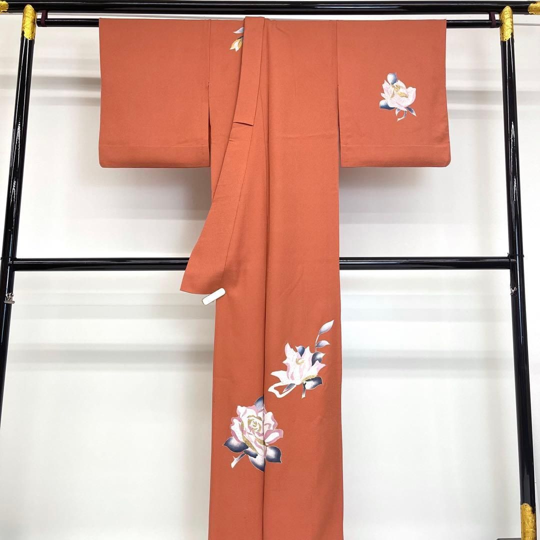 着物と帯 時流】ヒ25969s◇正絹 単衣 付下げ◇薔薇 美品 - メルカリ