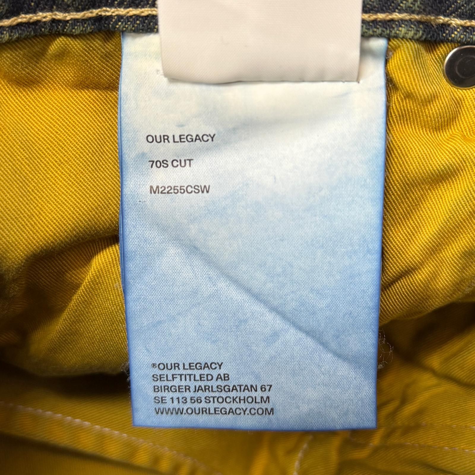 参考上代78000円 未使用 Our Legacy 70S CUT Malibu Sand Wash 70s 