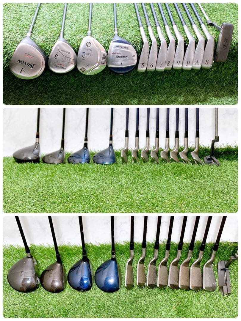 H22.スリクソン 初心者オススメ ゴルフクラブ メンズセット 右利き 13