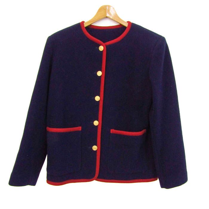 マックレガー ノーカラージャケット アウター 金ボタン ウール