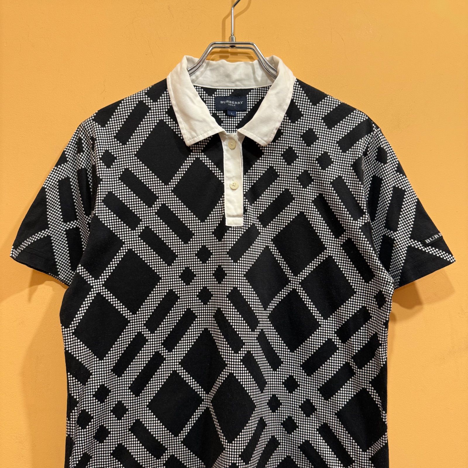 BURBERRY GOLF ノバチェック　半袖 ポロシャツ　ワンピース　Lサイズ BURBERRY GOLF ノバチェック 半袖 ポロシャツ ワンピース Lサイズ