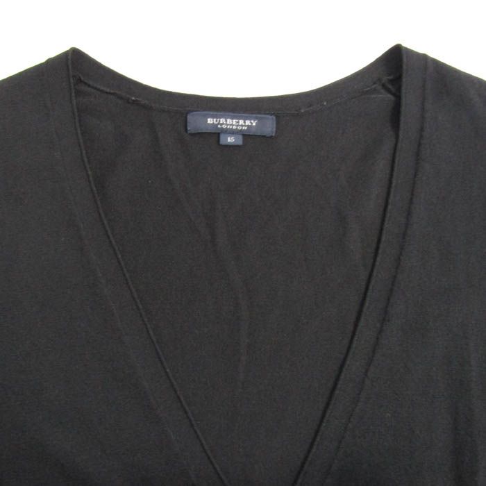 バーバリーロンドン カーディガン トップス 五分袖 Vネック 大きい