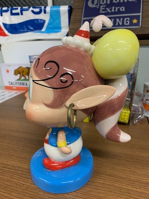 あくびちゃん 貯金箱 陶器製 ハクション大魔王 よばれてとびでてあくび