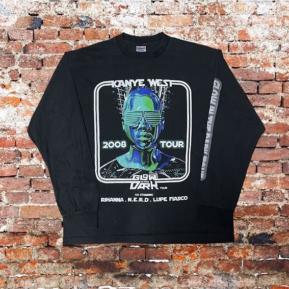 Kanye West / カニエウェスト 長袖 Tシャツ Glow in the Dark Tour