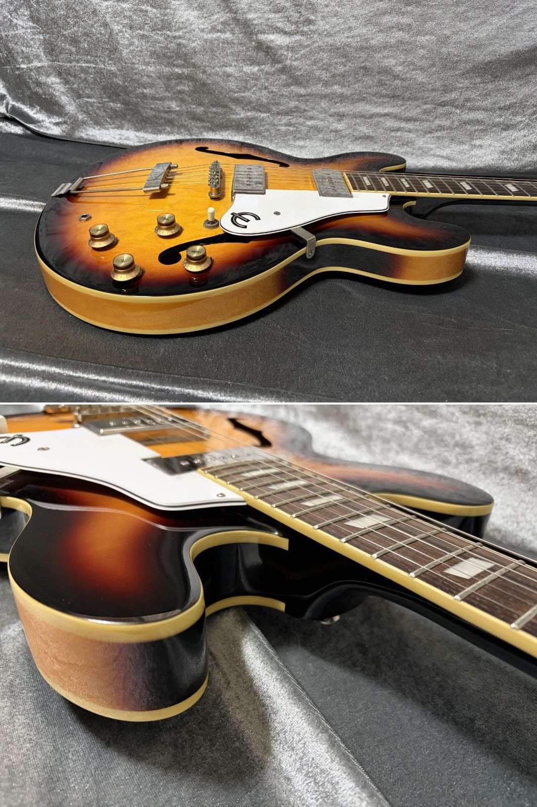 美品 2022年製 Epiphone CASINO カジノ セミアコ定番の名器 Epiphone Casino Natural エレキギター フルアコ カジノ エピフォン