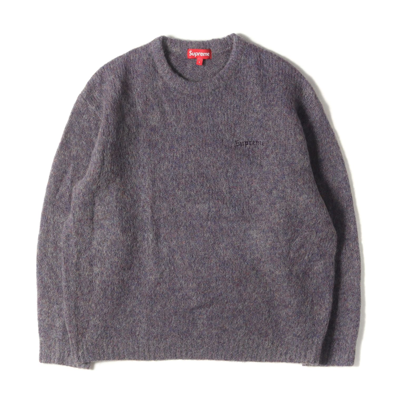 美品】Supreme シュプリーム ニット パープルメランジ サイズ:L | 22AW 