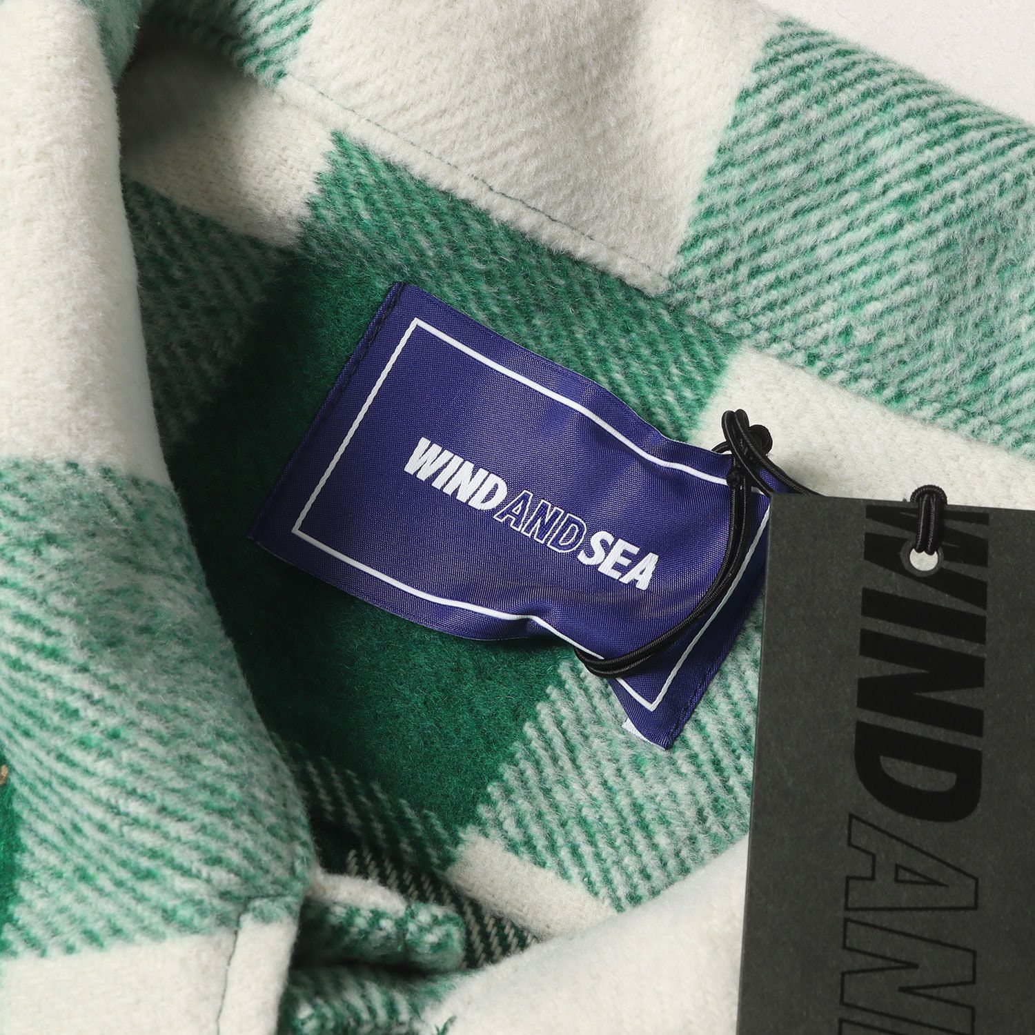 WIND AND SEA ウィンダンシー ジャケット グリーン×オフホワイト