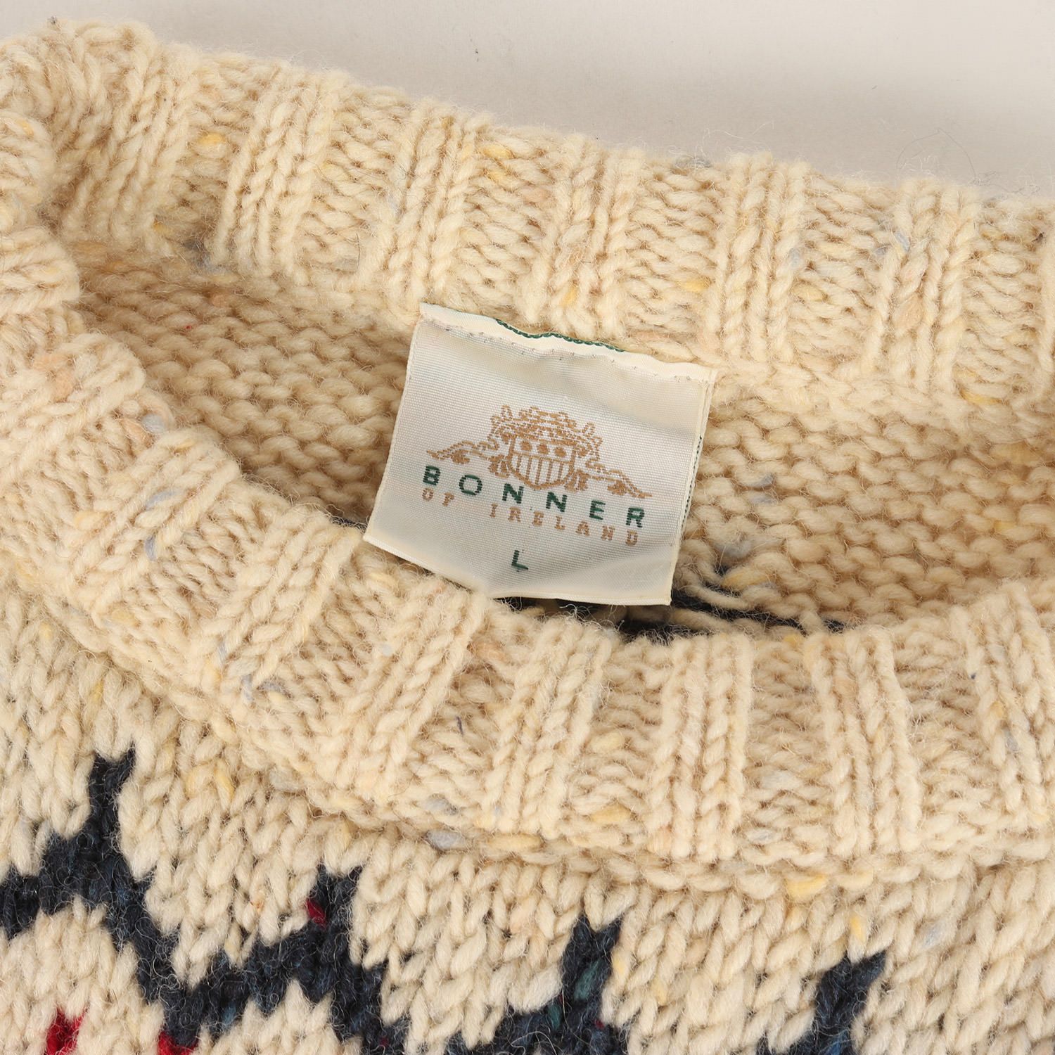 BRITISH KNIT BRAND ブリティッシュ ニット アイボリー サイズ:L