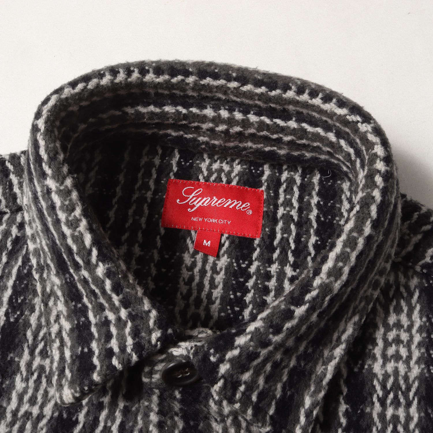 Supreme シュプリーム シャツ ブラック×チャコール サイズ:M | 22AW