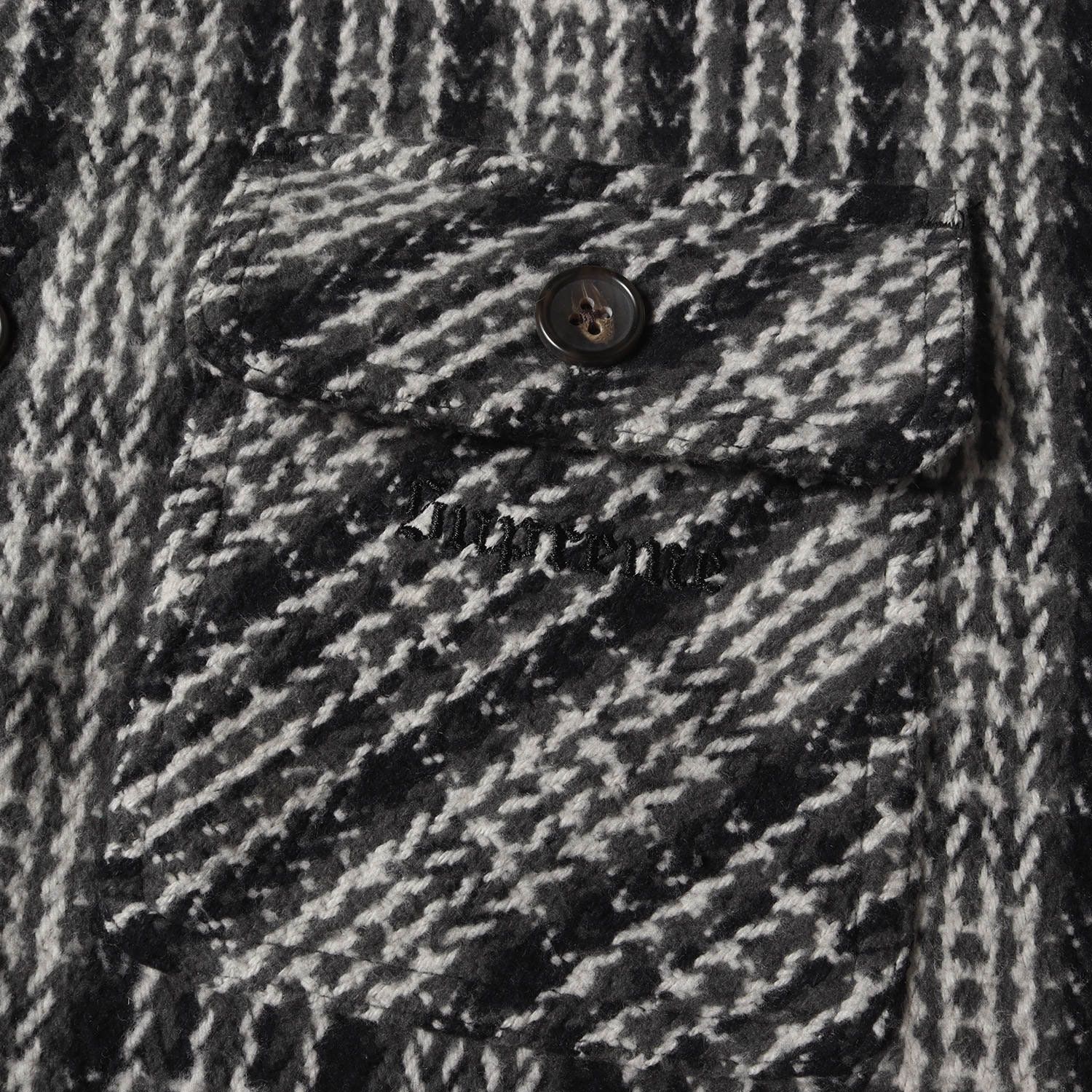 Supreme シュプリーム シャツ ブラック×チャコール サイズ:M | 22AW