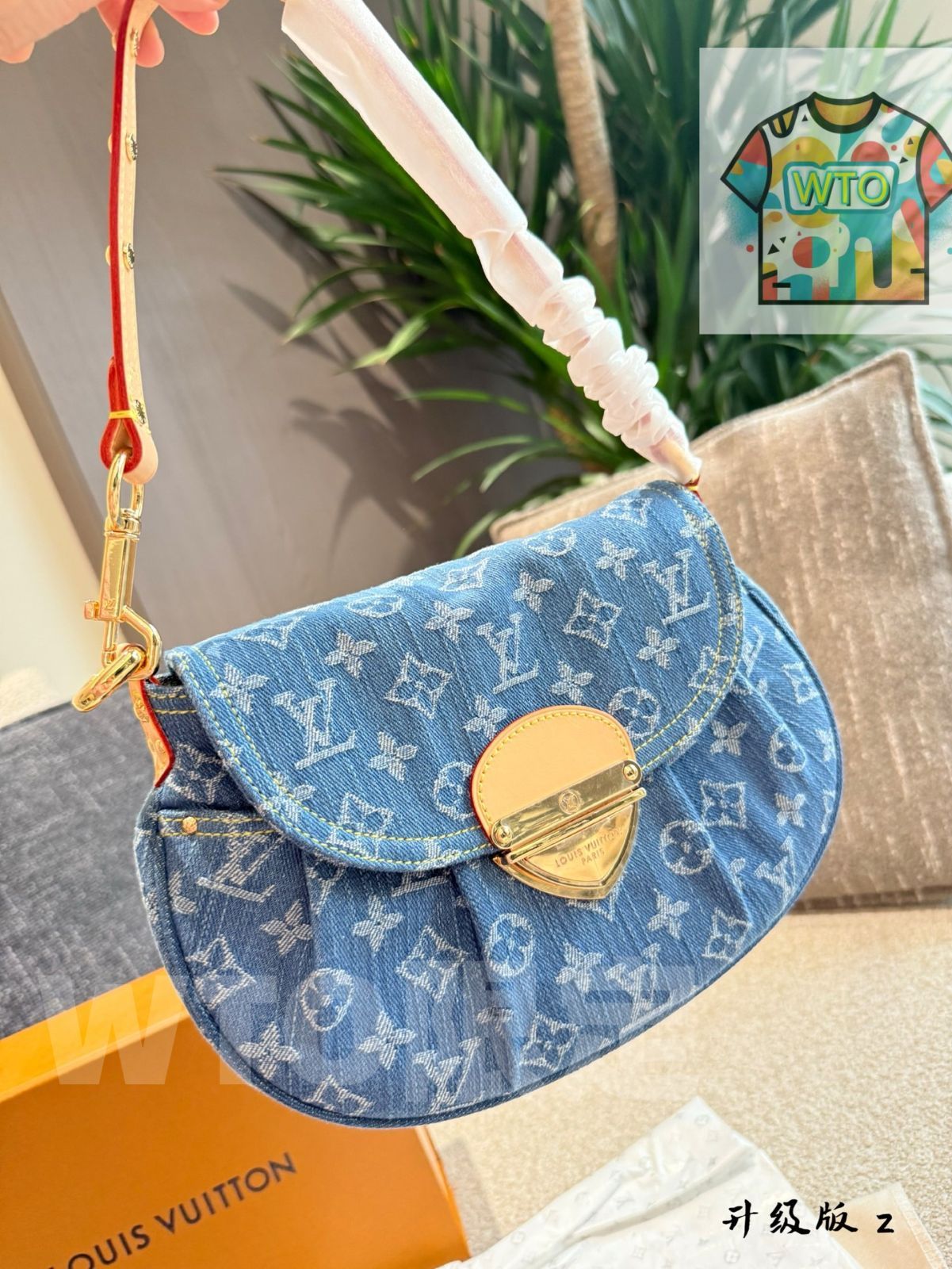 今日特価】Louis Vuitton ルイヴィトン デニムバッグ クラシックな元宝
