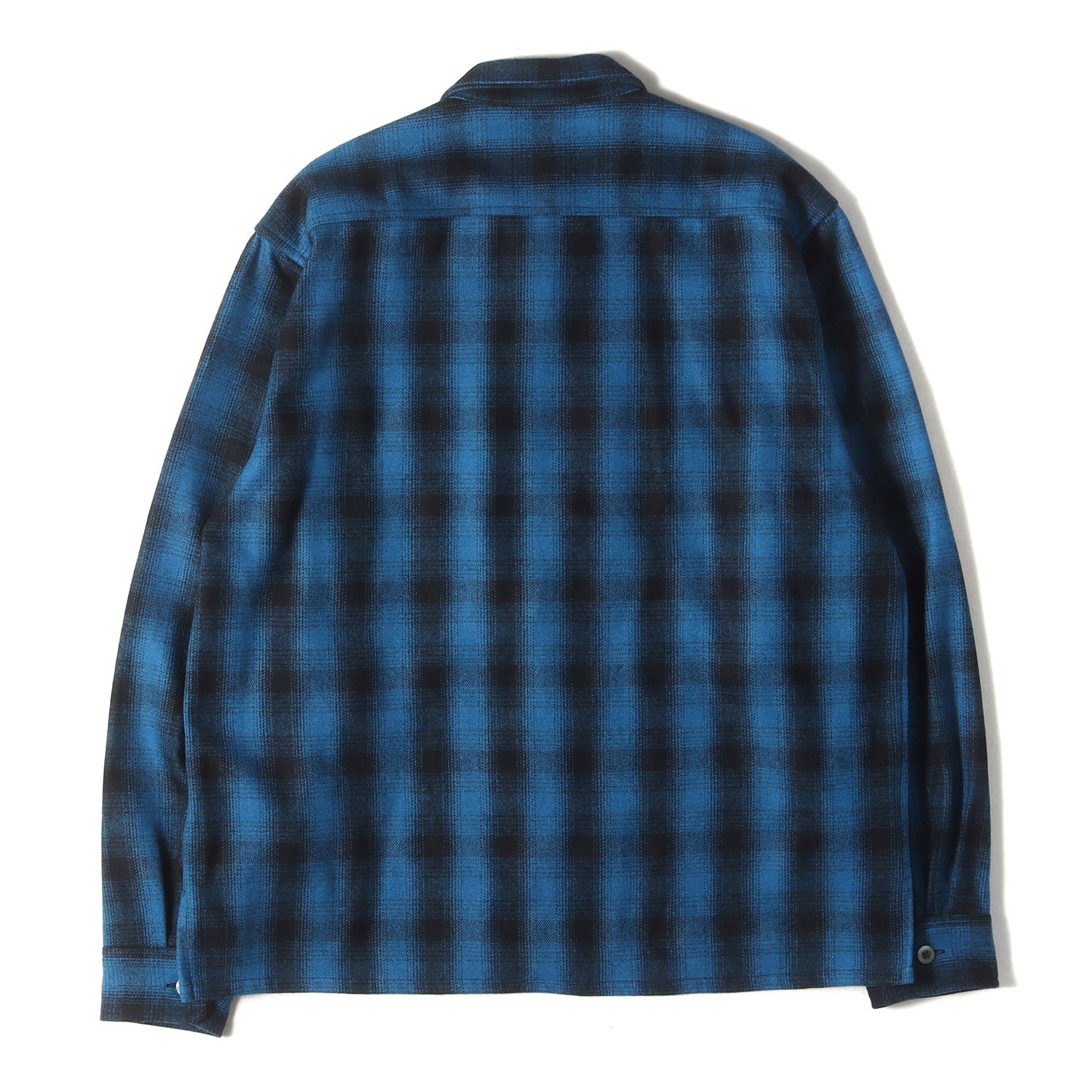 美品】HideandSeek ハイドアンドシーク シャツ ブルー ブラック 青黒