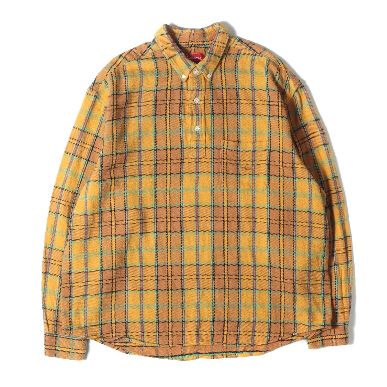 Supreme シュプリーム シャツ ゴールド サイズ:M | 23SS タータン
