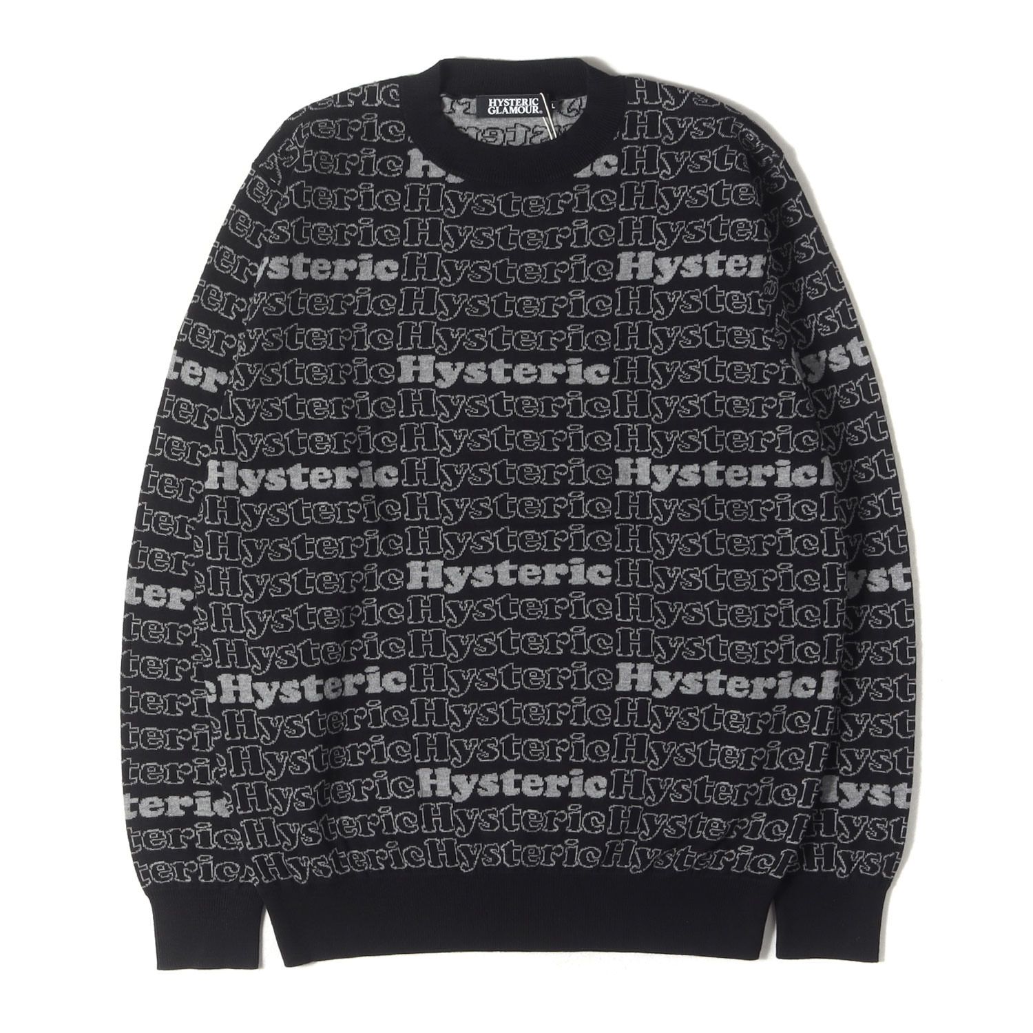 新品】HYSTERIC GLAMOUR ヒステリックグラマー ニット ブラック グレー