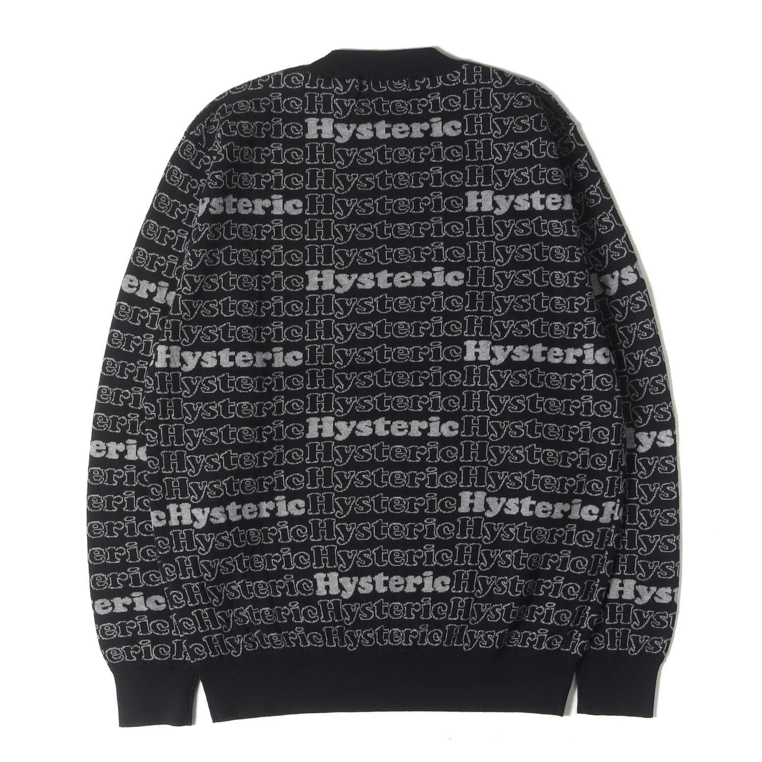 新品】HYSTERIC GLAMOUR ヒステリックグラマー ニット ブラック グレー