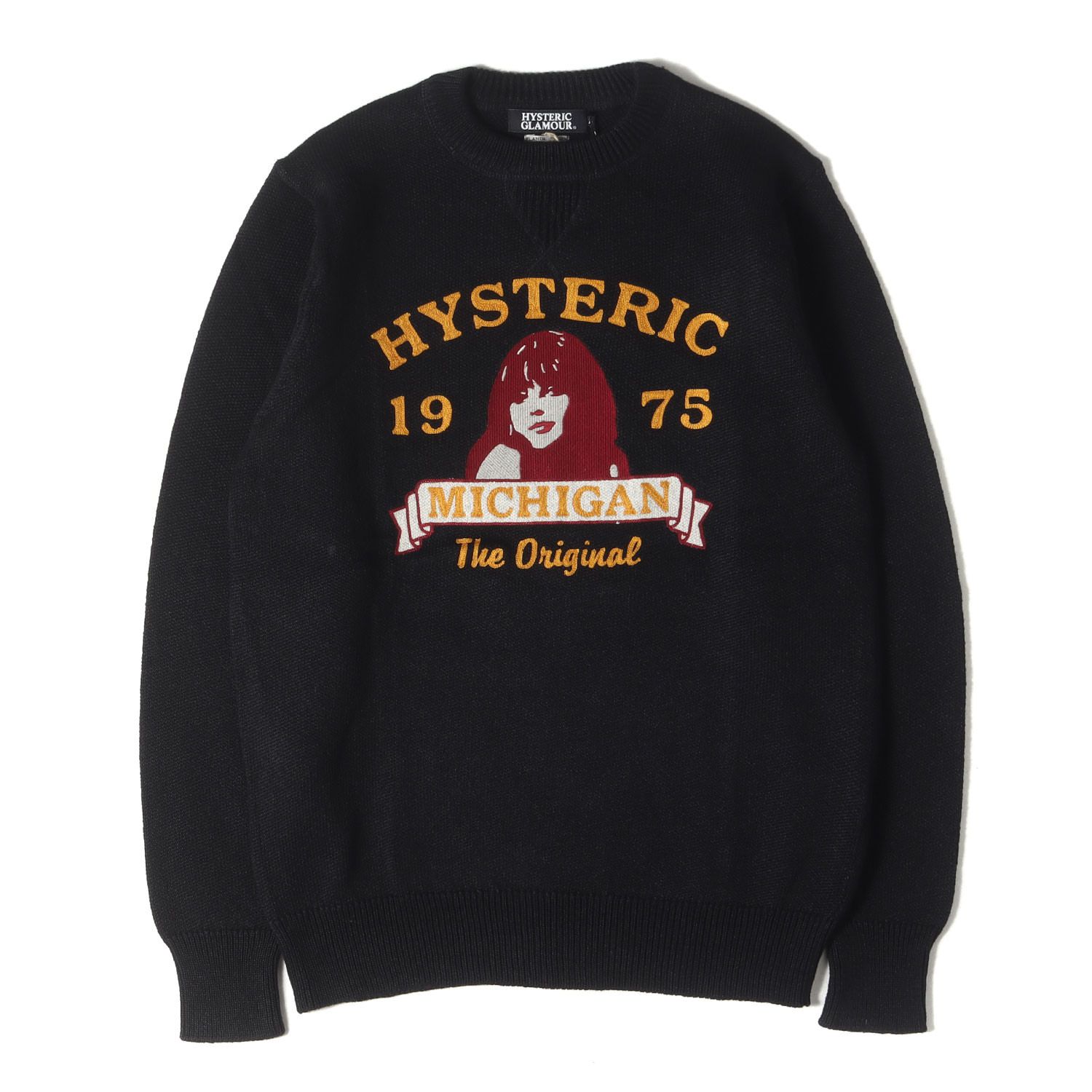 hysteric glamour ニットトレーナー 新品】HYSTERIC GLAMOUR ヒステリックグラマー ニット ブラック 黒