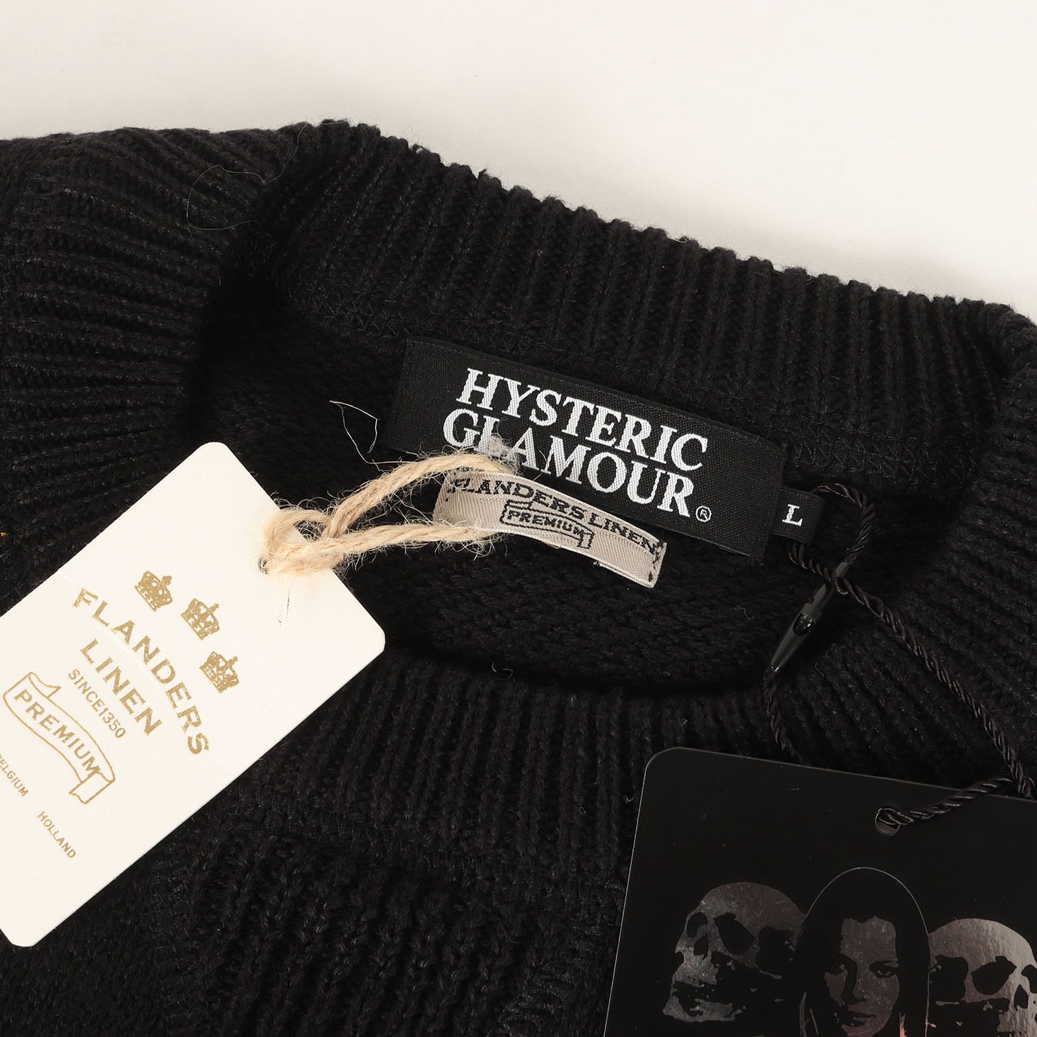 新品】HYSTERIC GLAMOUR ヒステリックグラマー ニット ブラック 黒