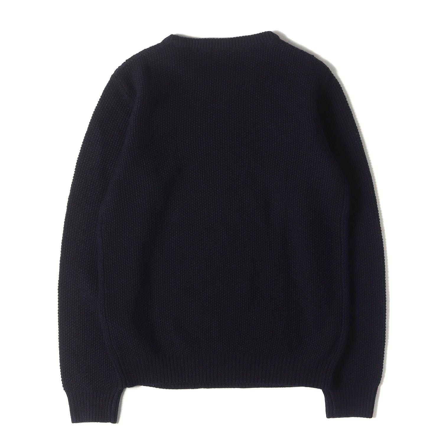 A.P.C. アーペーセー ニット ネイビー 紺 サイズ:XS | ケーブル ウール ニット セーター | YARN FROM ITALY | トップス プルオーバー【メンズ】【中古】【美品】【K4640】 美品】A.P.C. アーペーセー ニット ネイビー 紺 サイズ:XS | ケーブル