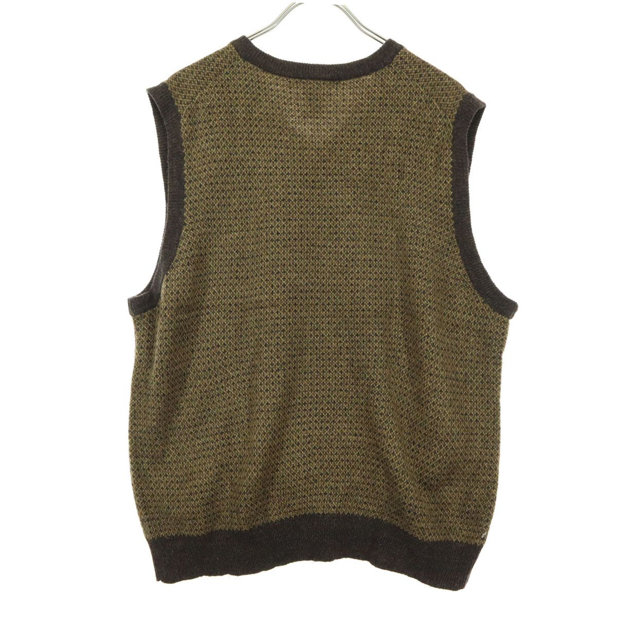 美品 GEOFFREY BEENE ジェフリービーン ノースリーブ Vネック ニット 