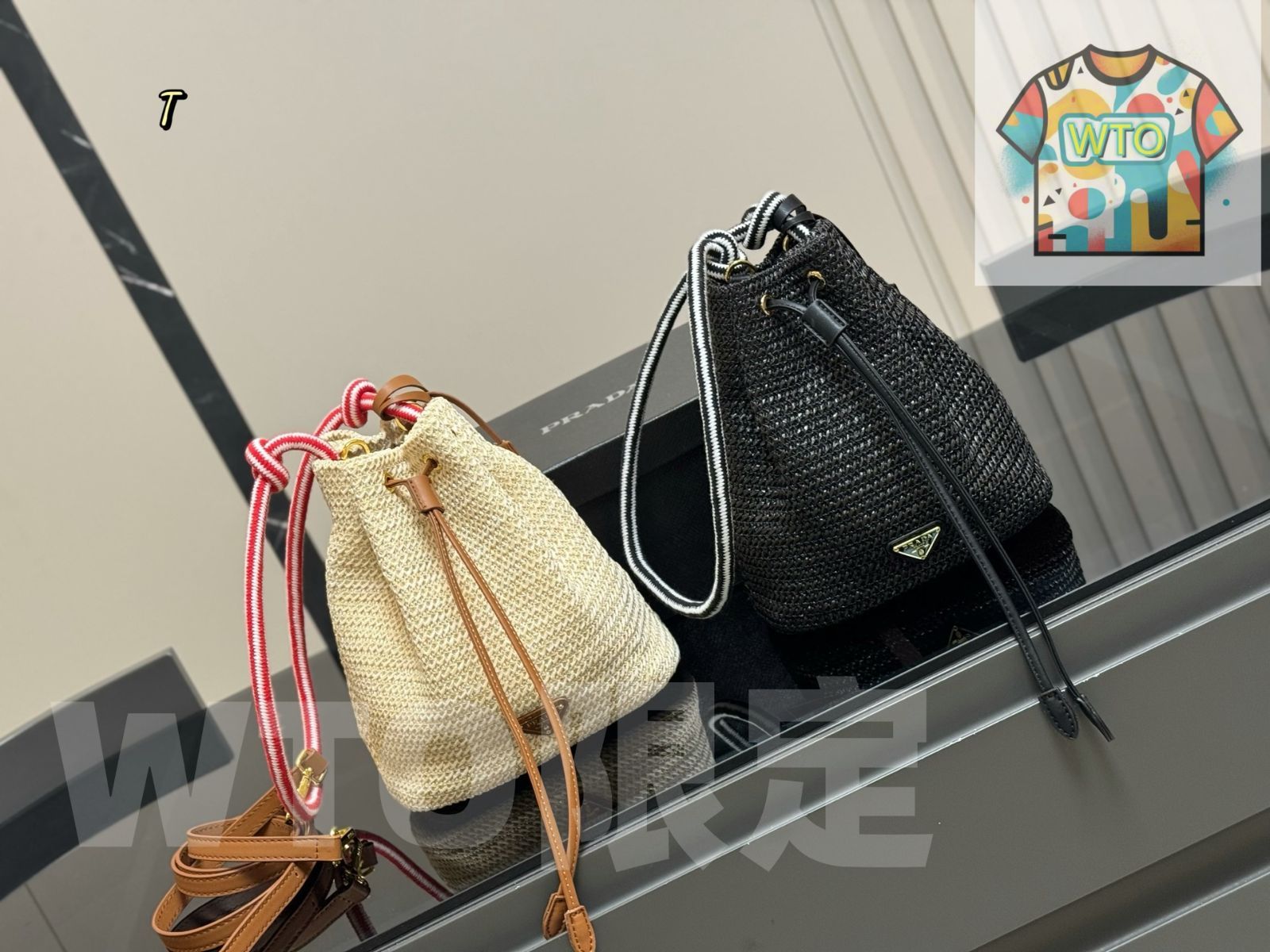 今日特価】Prada プラダ 新作バケットバッグシリーズ 長い肩帯付きで